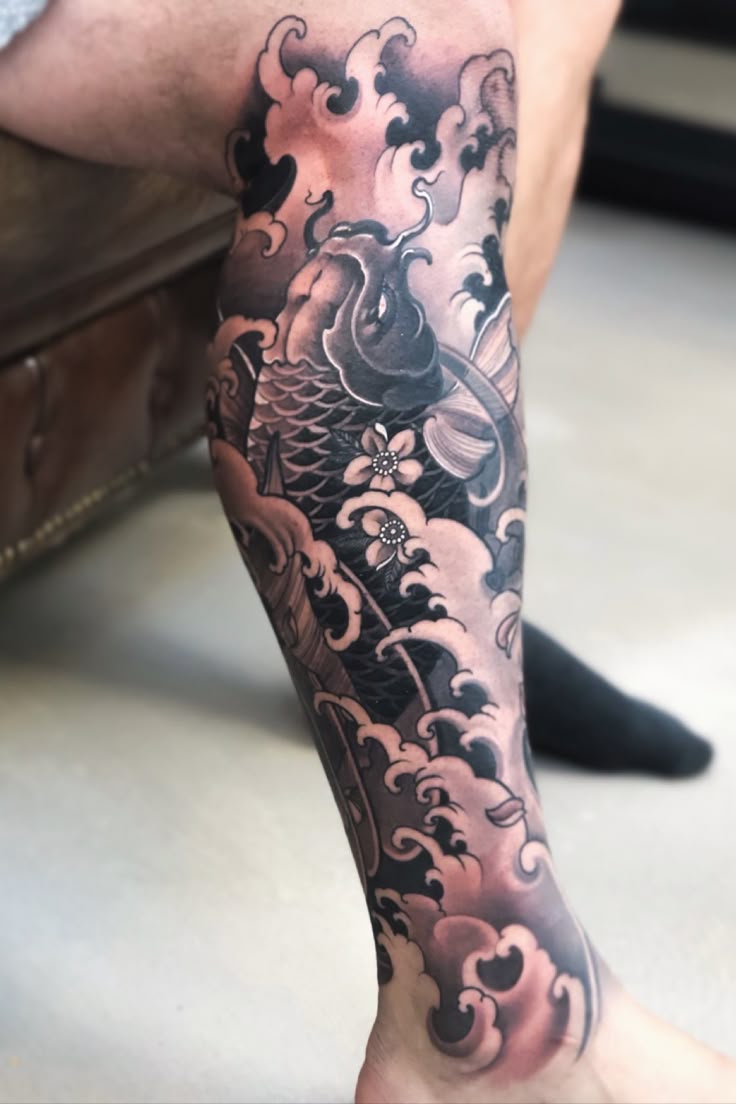 Japanese koi tattoo